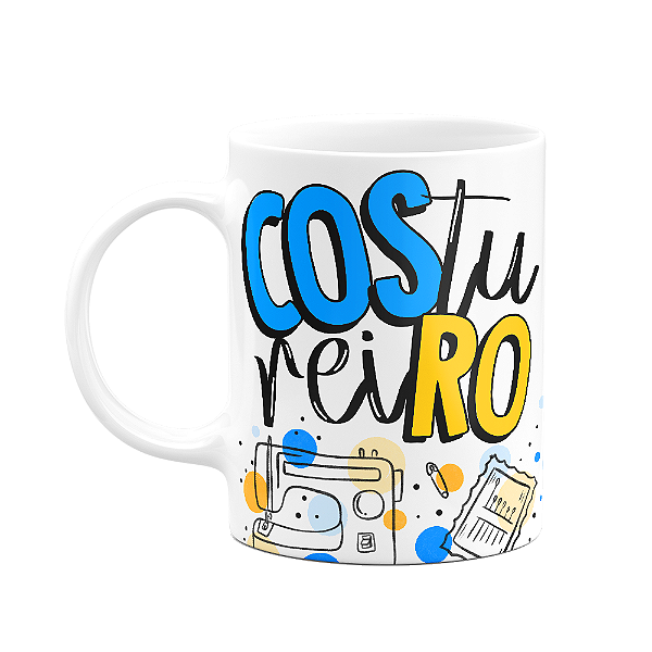 Caneca profissões - Costureiro - 325ml branca