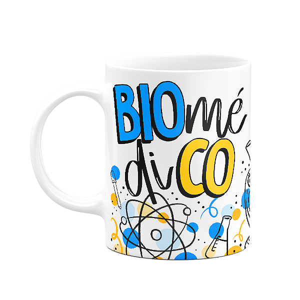 Caneca profissões - Biomédico - 325ml branca