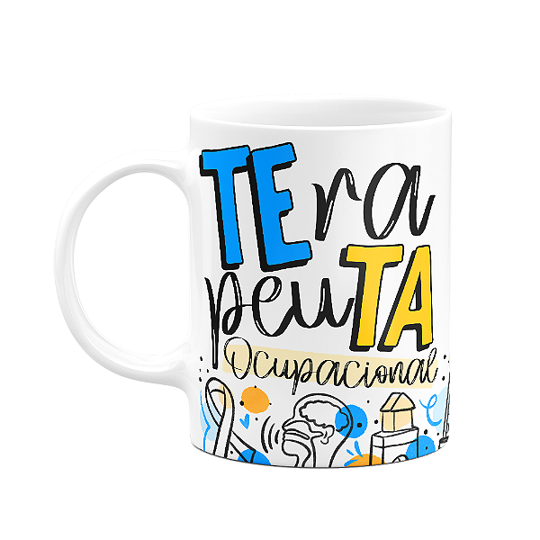 Caneca profissões - Terapeuta ocupacional - 325ml branca