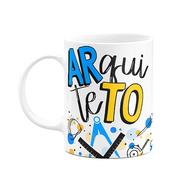 Caneca profissões - Arquiteto - 325ml branca