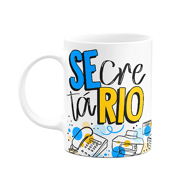 Caneca profissões - Secretário - 325ml branca