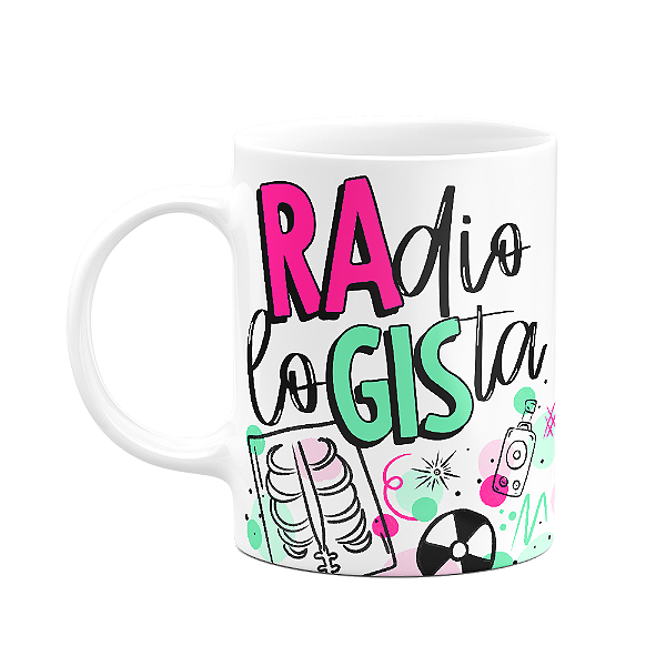 Caneca profissões - Radiologista - 325ml branca - M2