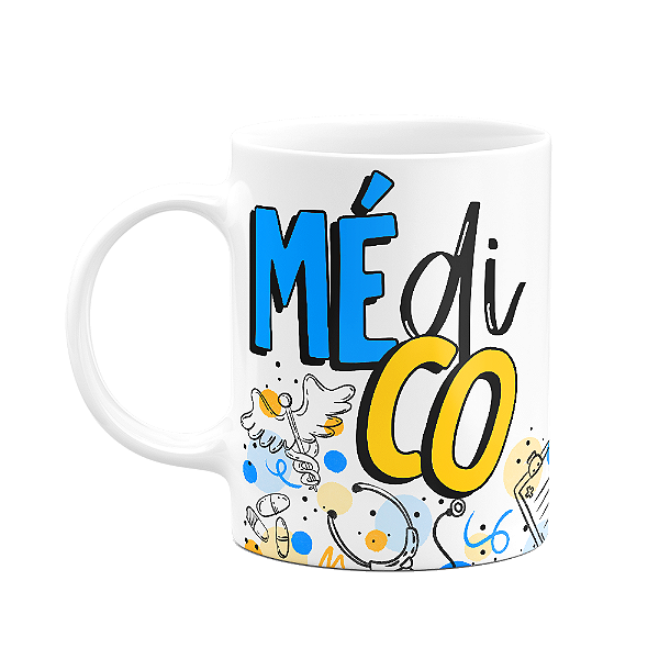 Caneca profissões - Médico - 325ml branca