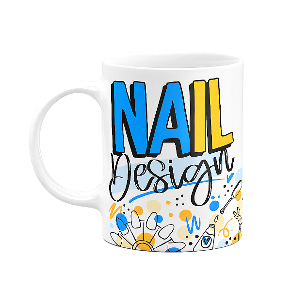 Caneca profissões - Nail Design - 325ml - Branca