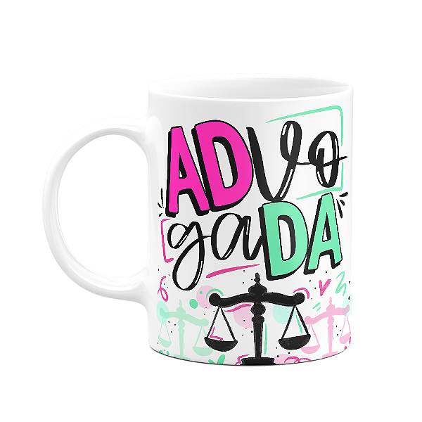 Caneca Profissões - Advogada - 325ml - Branca