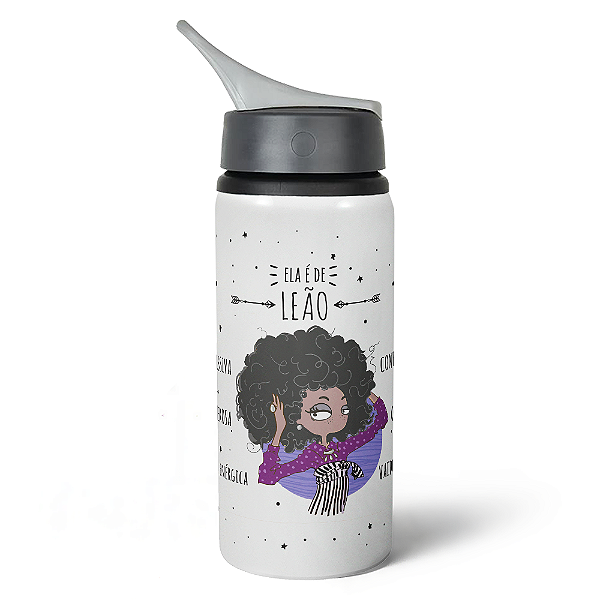 Garrafa Squeeze NK Signos - Ela é de Leão - 600ml
