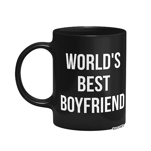 Caneca World's Best Boyfriend - The Office - Preta (SALDO)