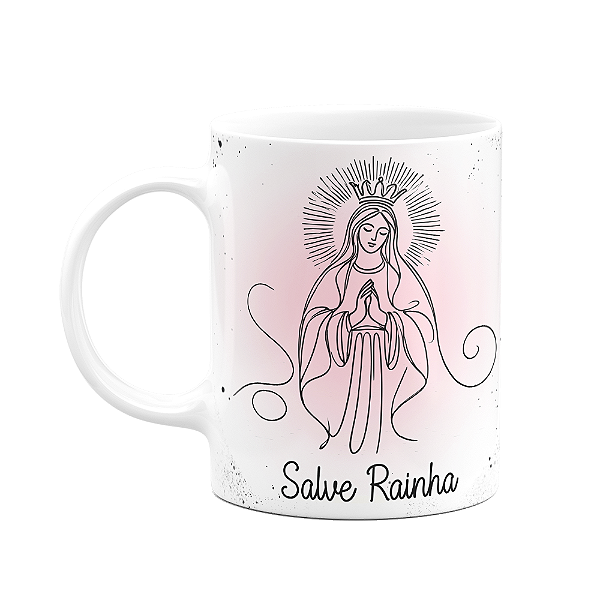 Caneca Religiosa Orações - Salve Rainha - 325ml