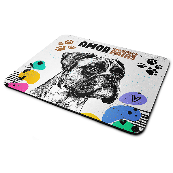 Mouse Pad Amor de quatro patas - Cachorro Boxer