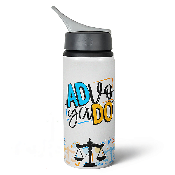 Garrafa Squeeze NK Profissões - Advogado - 600ml