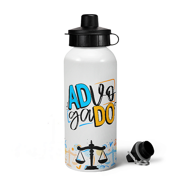 Garrafa Squeeze MQ Profissões - Advogado - 600ml