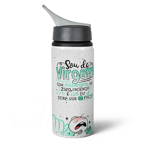 Garrafa Squeeze NK Funny Signos - Sou de Virgem - 600ml