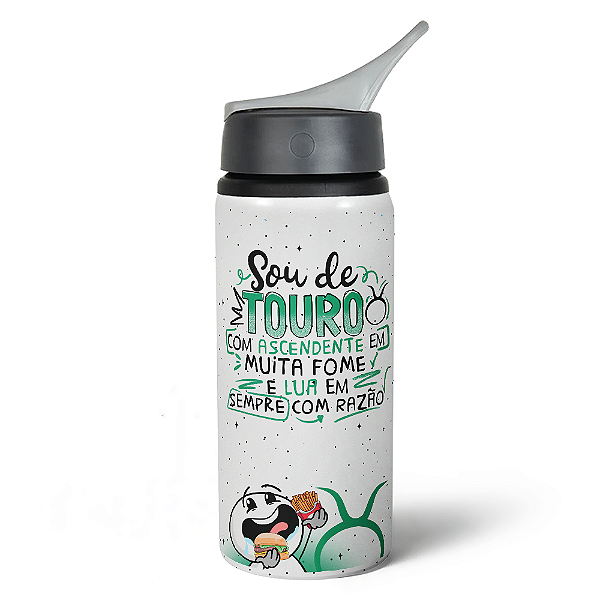 Garrafa Squeeze NK Funny Signos - Sou de Touro - 600ml