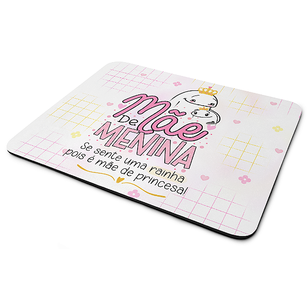 Mouse Pad Flork Mães - Mãe de menina - 22x18