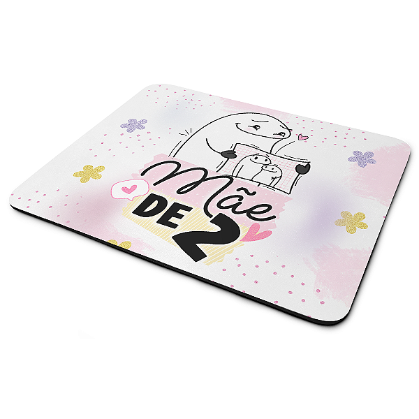 Mouse Pad Flork Mães - Mãe de 2 dois - 22x18