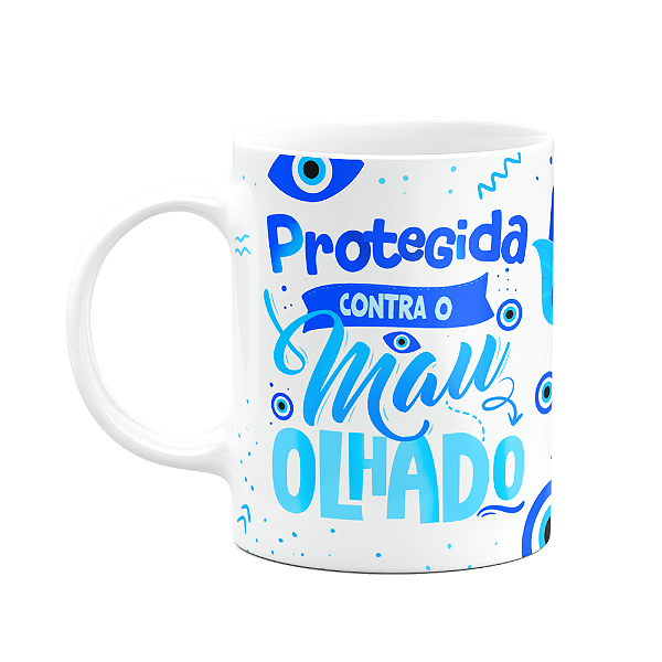 Caneca Boas energias - Protegida contra mal olhado