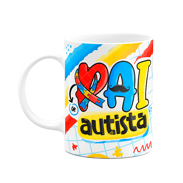 Caneca dos Pais - Pai de Autista - 325ml