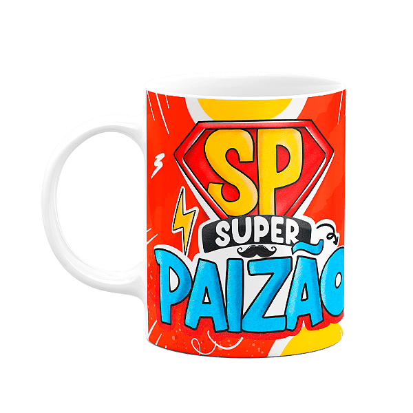 Caneca dos Pais - Super Paizão - 325ml - branca