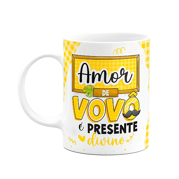 Caneca dos Avós - Amor de vovô é presente divino  - 325ml