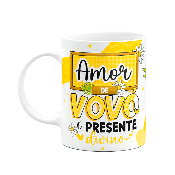 Caneca dos Avós - Amor de vovó é presente divino  - 325ml