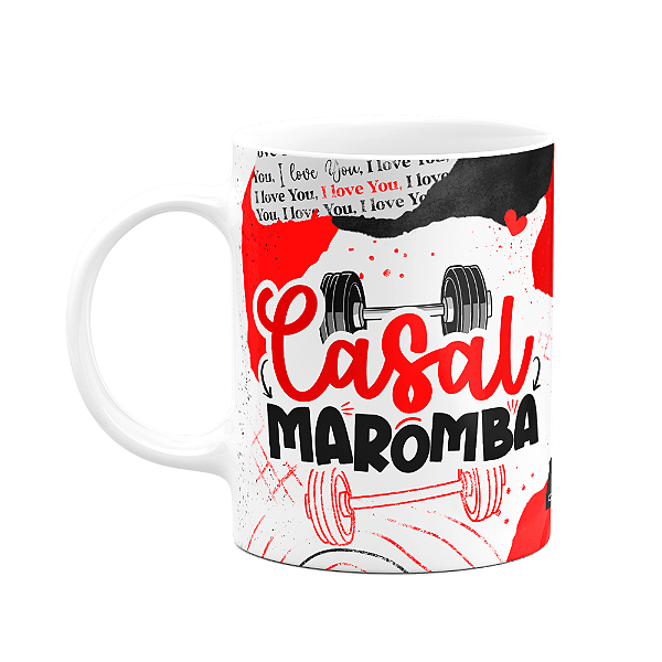 Caneca Namorados - Casal maromba - 325ml