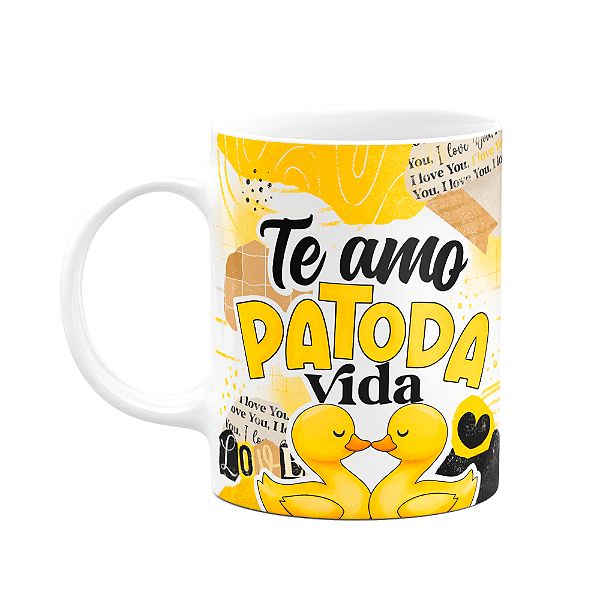 Caneca Namorados - Te amo Patodavida - M2
