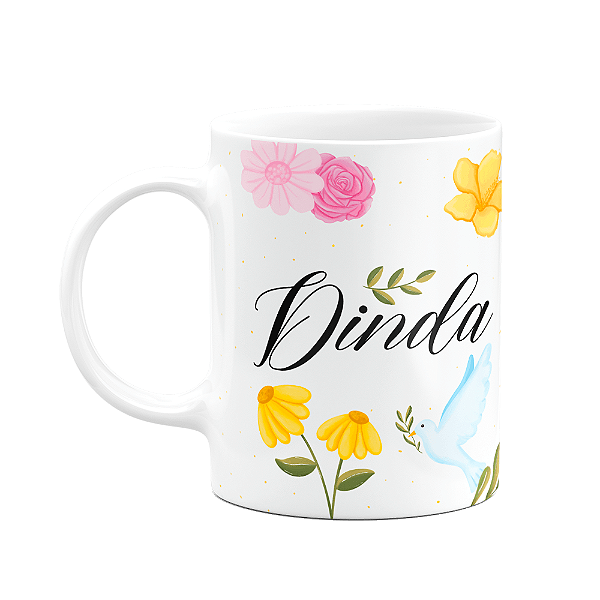 Caneca de Dindos - Dinda - M2 - 325ml Branca