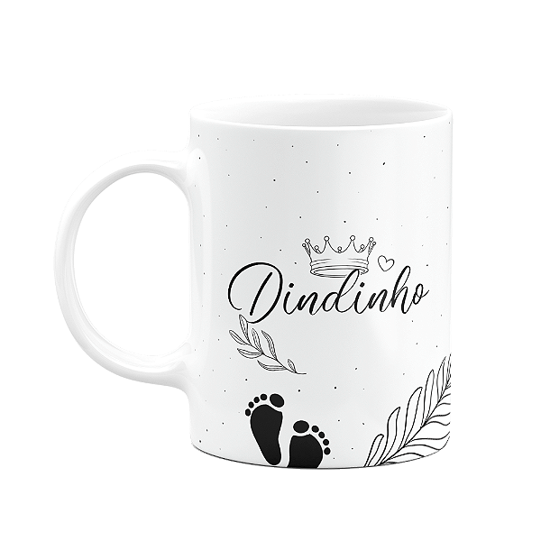 Caneca de Dindos - Dindinho - M2 - 325ml - Branca