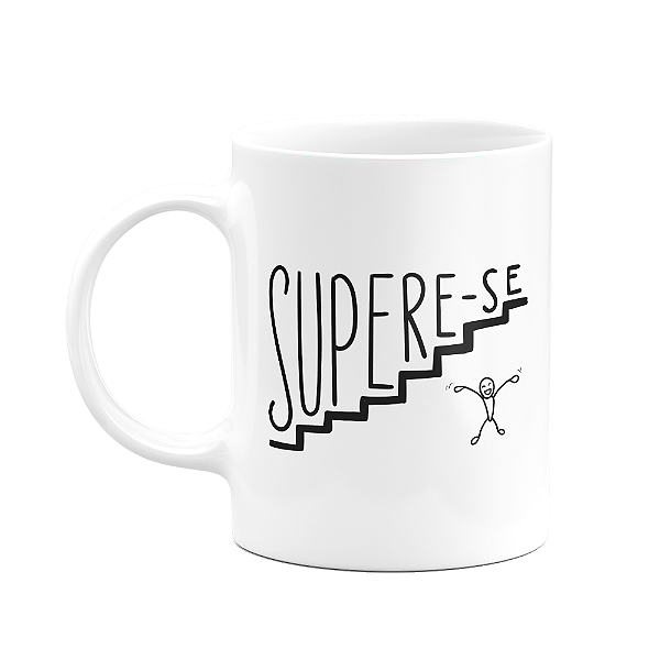 Caneca Motivação - Supere-se - 325ml - branca