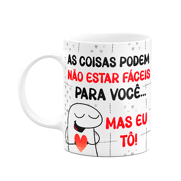 Caneca Florkito Namorados - Pra você estou fácil