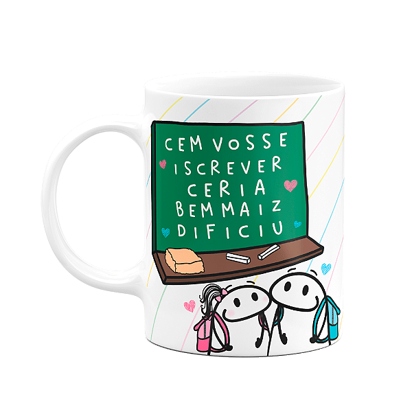 Caneca Florkito Professores - Feliz dia dos professores