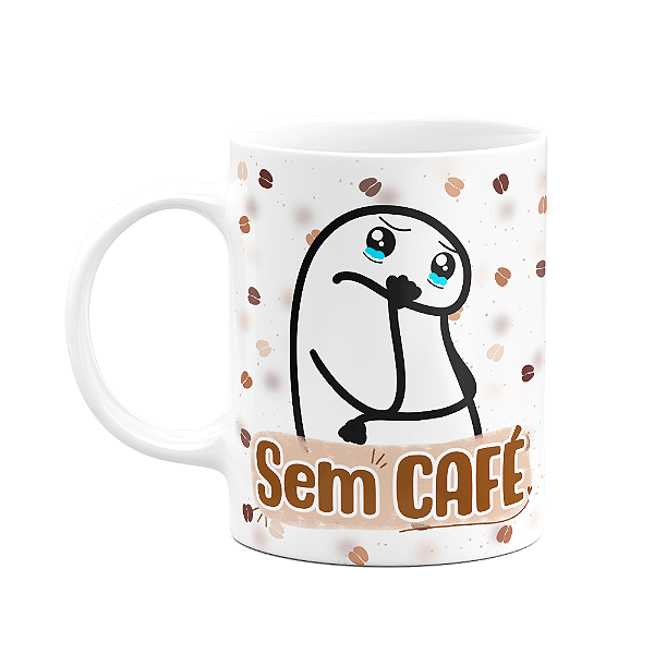 Caneca Florkito- Café - Sem café, Com café