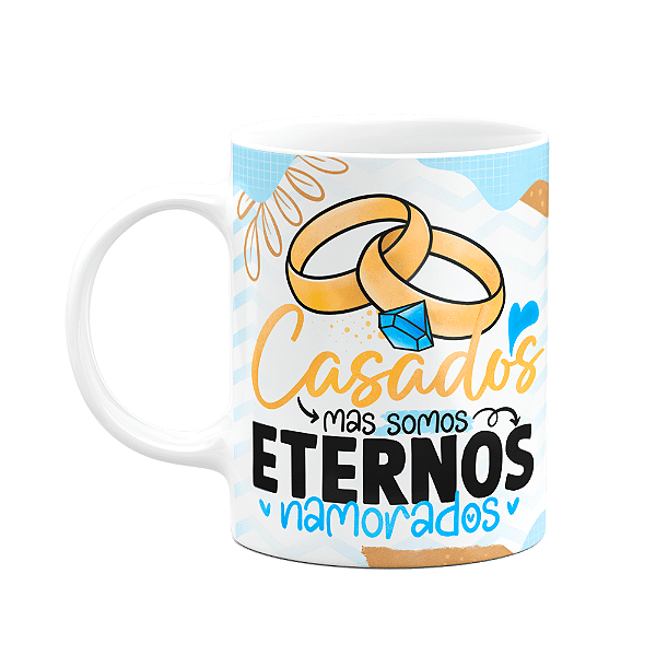 Caneca Namorados - Eu não vivo sem você - 325ml