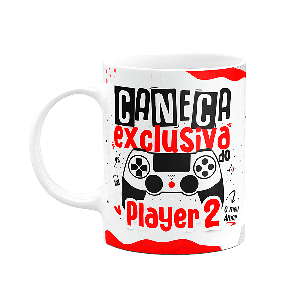 Caneca Namorados Gamer - Caneca exclusiva do Player 2
