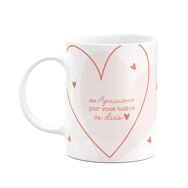 Caneca Namorados - Me apaixono por você todos os dias