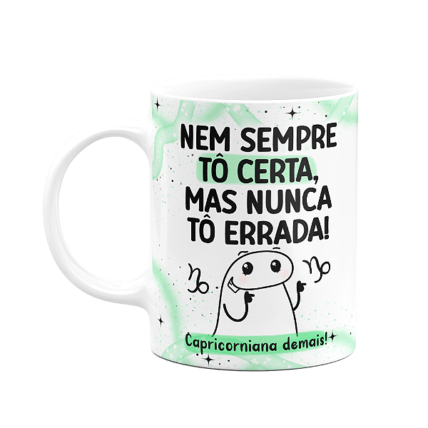 Caneca Flork Signos Capricórnio - Capricorniana demais!