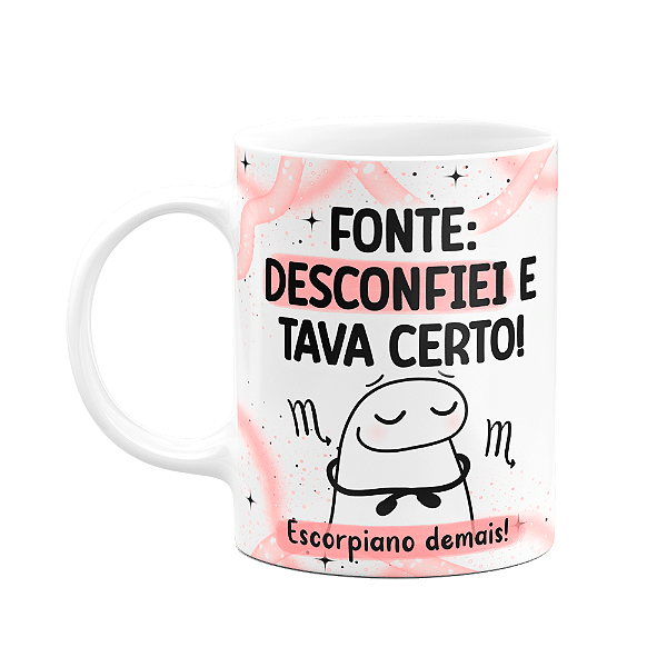 Caneca Flork Signos Escorpião - Escorpiano demais! 325ml