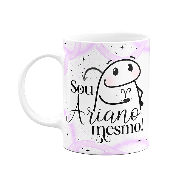 Caneca Flork Signos Áries - Sou ariano mesmo