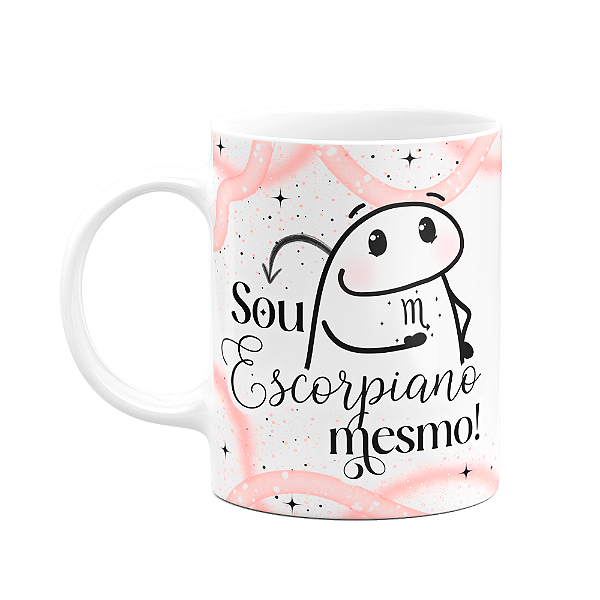 Caneca Flork Signos Escorpião - Sou escorpiano mesmo