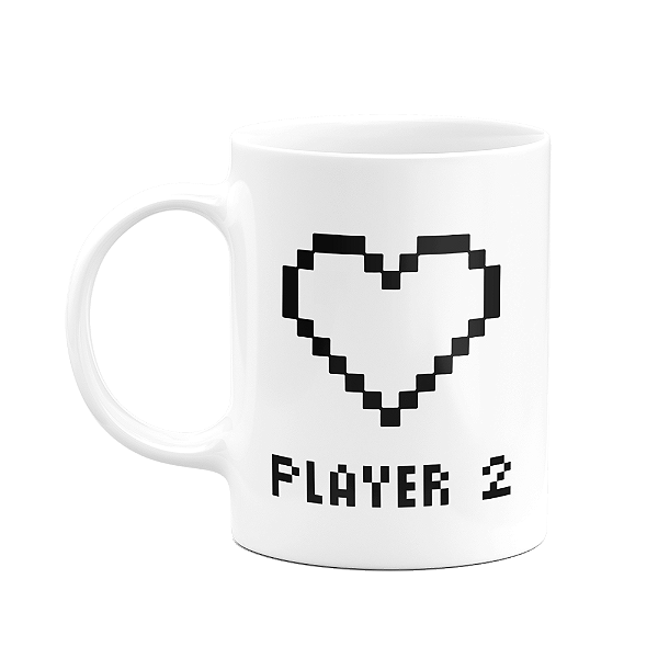 Caneca Namorados Gamer - Player 2 - 325ml