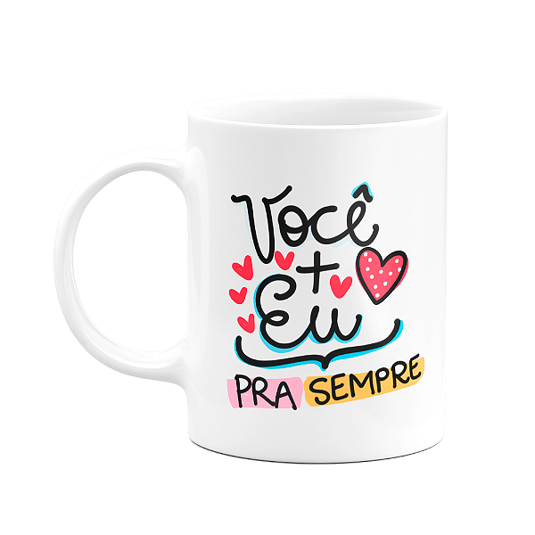 Caneca Namorados - Eu + Você - Te amo mais que pizza!