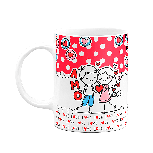 Caneca Namorados - Amo você! Eternos namorados