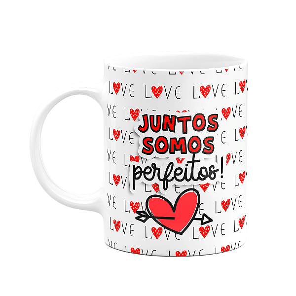 Caneca Namorados - Juntos somos perfeitos - Gatinhos Love