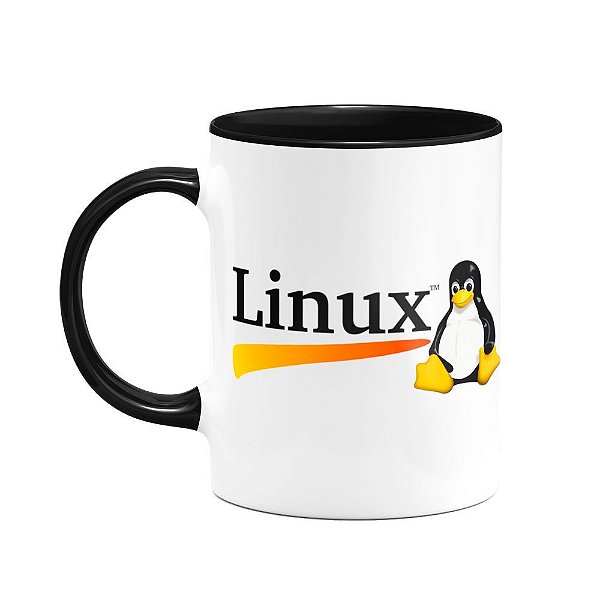 Caneca Dev Geek Linux B-black - Tux Linux (SALDO)