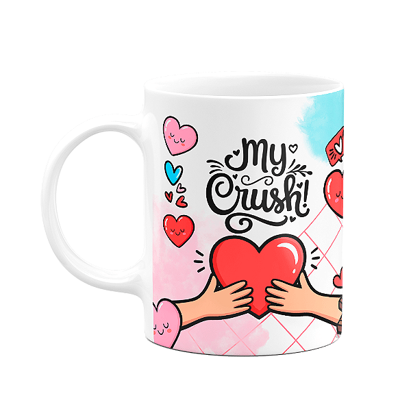 Caneca Namorados - My chush - Meu amor - Meu par