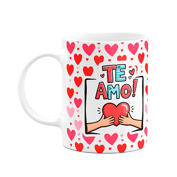 Caneca Namorados - Te amo - Meu par  Feliz dia dos namorados