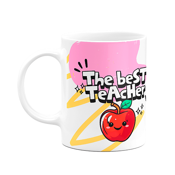 Caneca Professores - The best Teacher - Exclusiva da prof