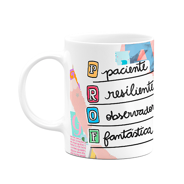 Caneca Professora Paciente Raiante Observadora Fantástica M2