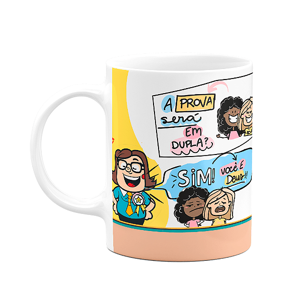 Caneca Professor - A prova vai ser em dupla - FunMug M2