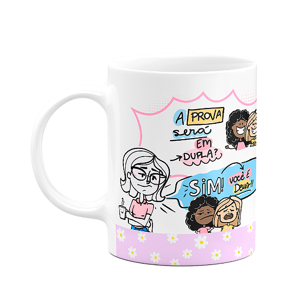 Caneca Professores - A prova vai ser em dupla - FunMug M4
